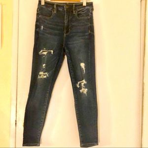 American Eagle Ripped Super Stretch Jeggings - Short